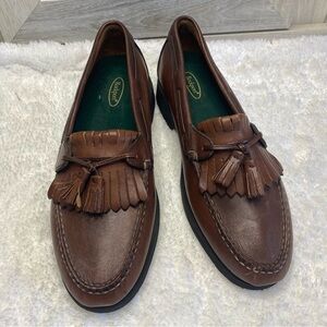 Rockport Leather Kiltie Tassel Loafers Size Men's Brown 10.5